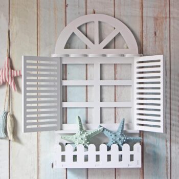 Etagère mural forme fenêtre Ref E57