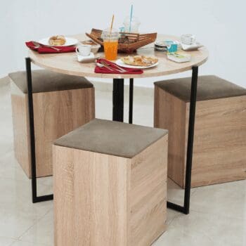 Table à manger ronde pliable Eclipse