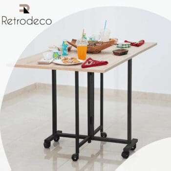 Table à manger rectangulaire pliable